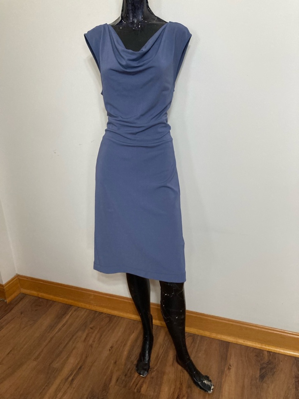 Draped Neck Sleeveless Sheath Dress
Item# SSd3